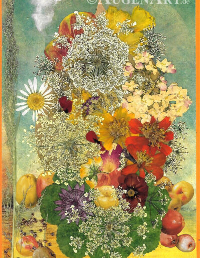 Florale Collagen by Ruth Mahr AugenArt Galerie Berlin